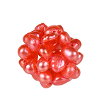 Perlenball, Perlenkugel, Ã˜14mm, Süßwasserperlen, rot